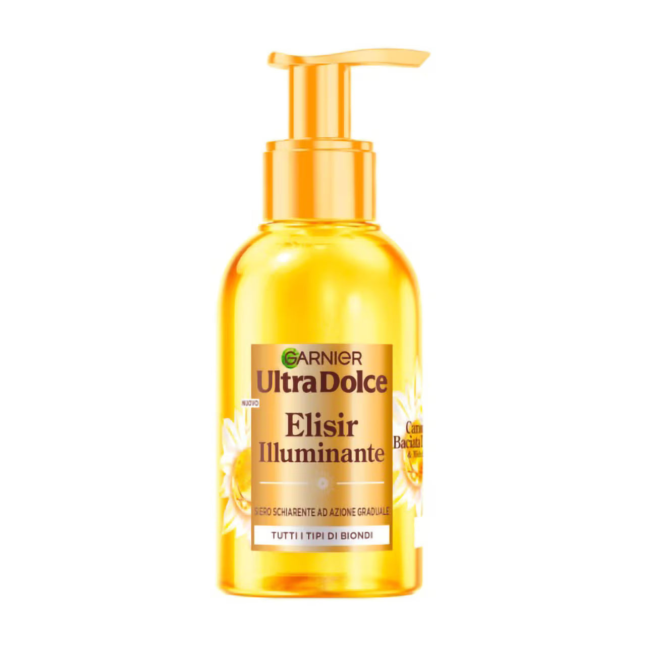 Ultra Dolce Camomilla Baciata Dal Sole & Miele Di Fiori, Elisir Illuminante, Siero Schiarente Ad Azione Graduale