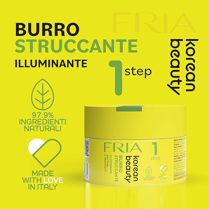 Fria Korean Beauty Burro Struccante Illuminante con Yuzu e Vitamina C, 80ml - Step 1