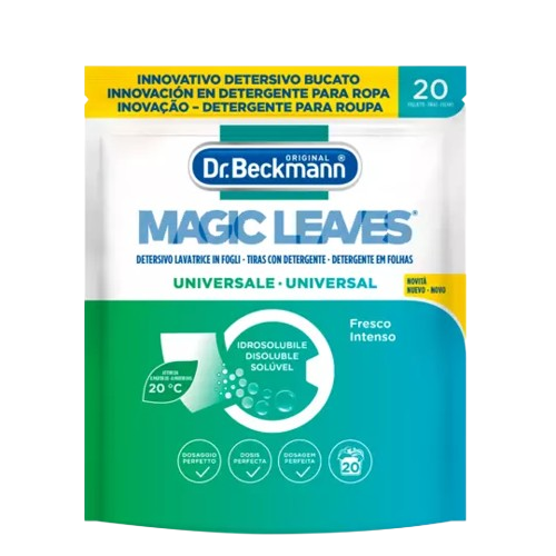 Dr. Beckmann MAGIC LEAVES Detersivo Lavatrice in fogli UNIVERSALE