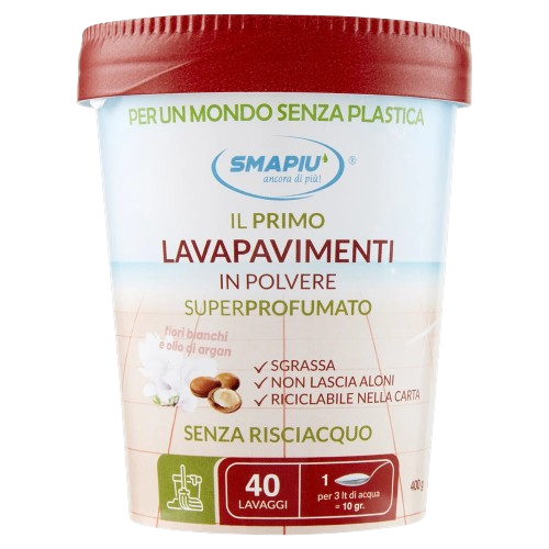 Lavapavimenti In Polvere Superprofumato - Smapiù - Barattolo 400g
