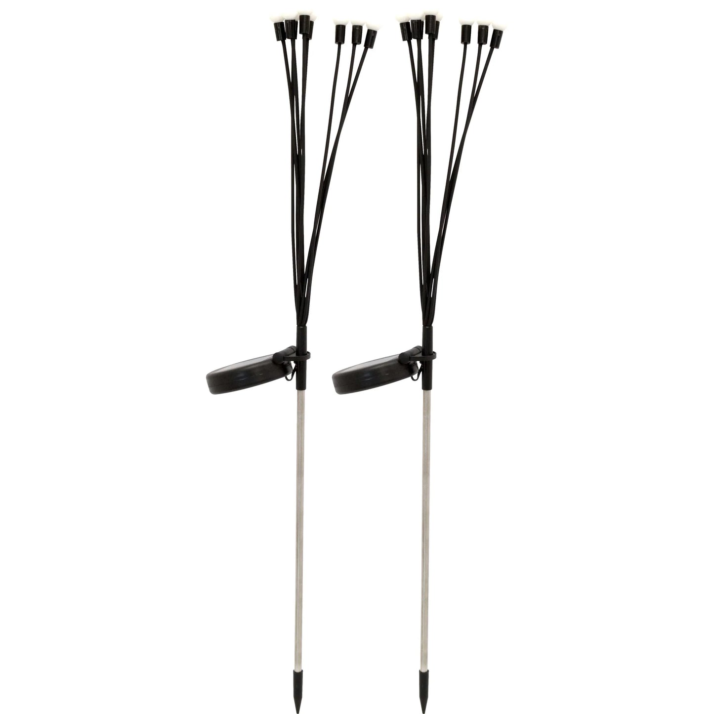 Luci Lucciola Set 2 pezzi, 8 Luci solari con picchetto 69 cm