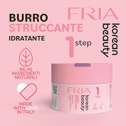 Fria Korean Beauty Burro Struccante Idratante con Burro di Karité e Cocco 80 ml - Step 1