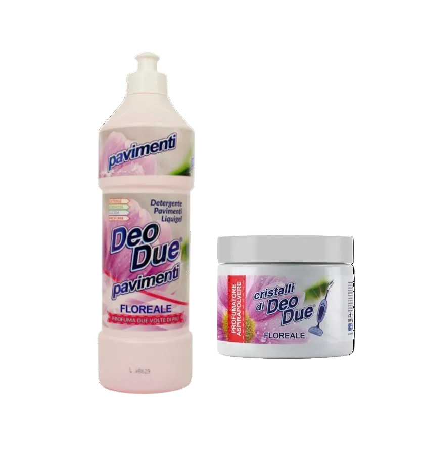 Combo pavimenti Deo due - Cristalli profumati e lavapavimenti