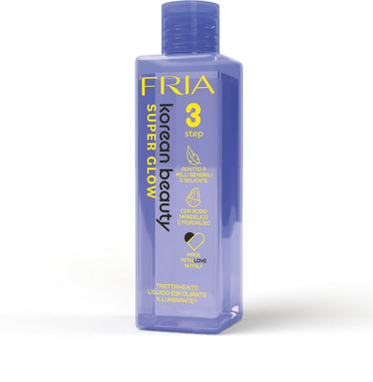 Fria Korean Beauty Trattamento Liquido Esfoliante Illuminante Super Glow, Adatto a Pelli Sensibili e Delicate, Con Acido Mandelico e Fiordaliso, Confezione da 150ml - Step 3
