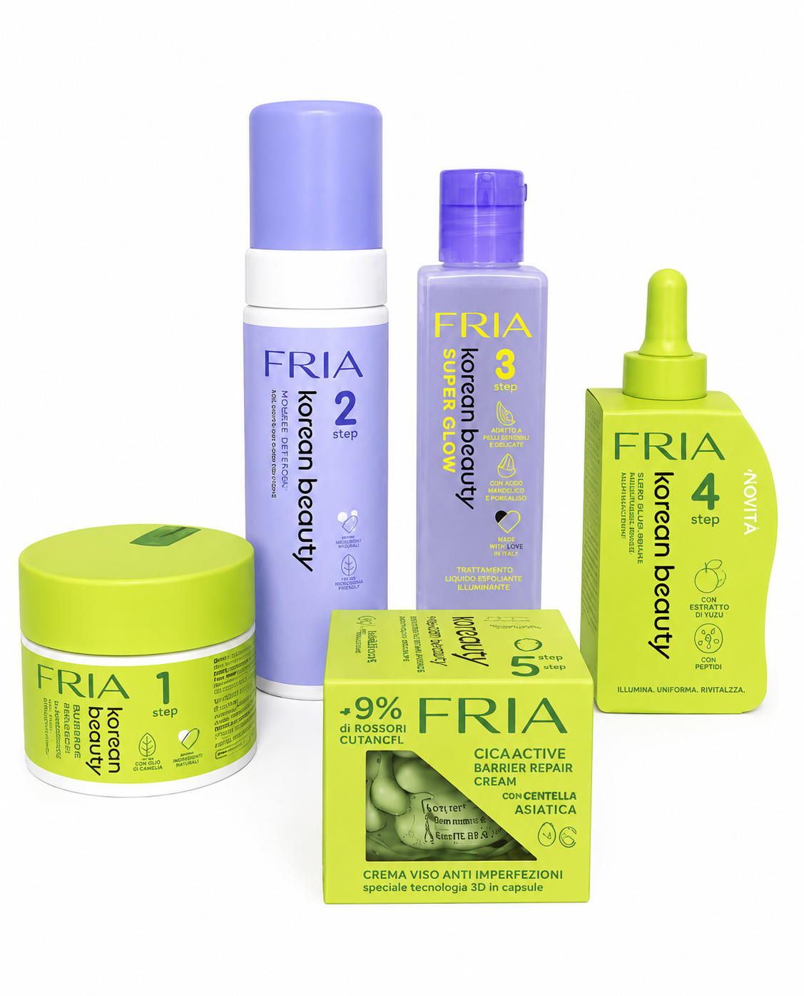 Fria Korean Beuty. Step da 1 a 5