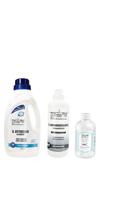 Kit Detersivo - Ammorbidente - Concentrato profumo - Il Bucato Di Adele