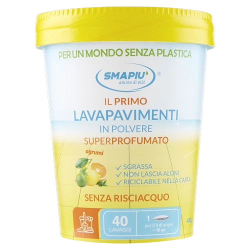 Lavapavimenti In Polvere Superprofumato - Smapiù - Barattolo 400g