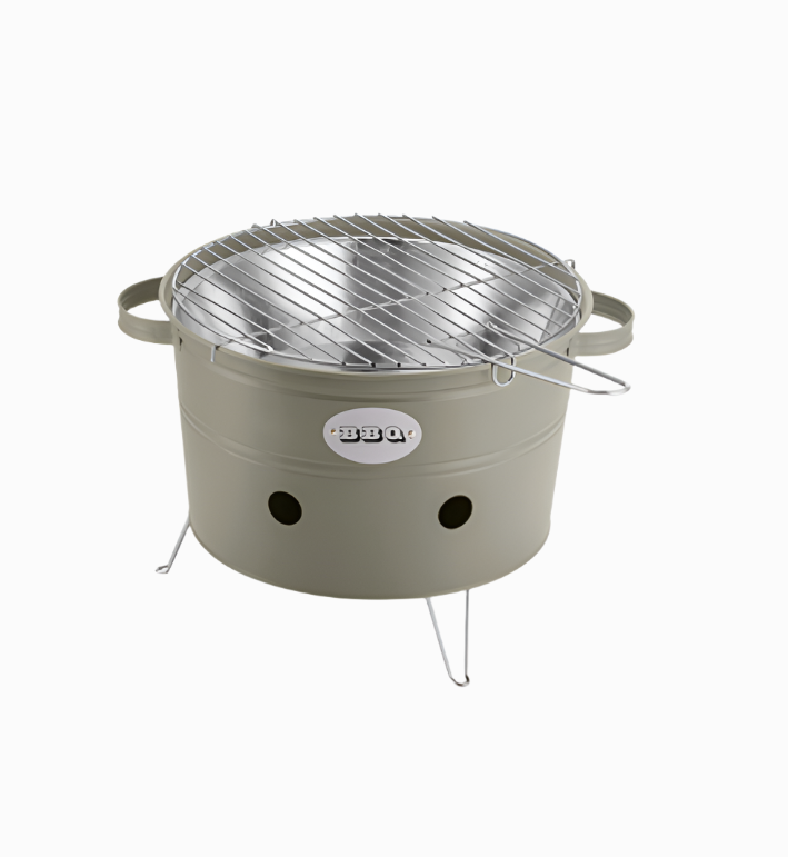 BBQ Bucket Portatile con manici - Verde Oliva
