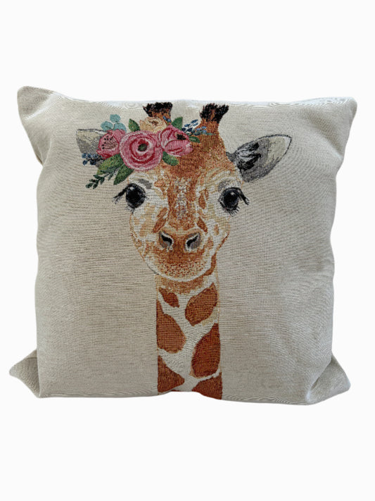 Fodera cuscino in gobelin  - Giraffa